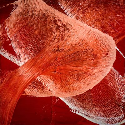 Crimson Vortex of Motion – A Fiery Exploration in the Organic Movement Collection