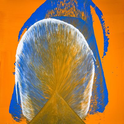 Golden Fanrise Over Ember Prism