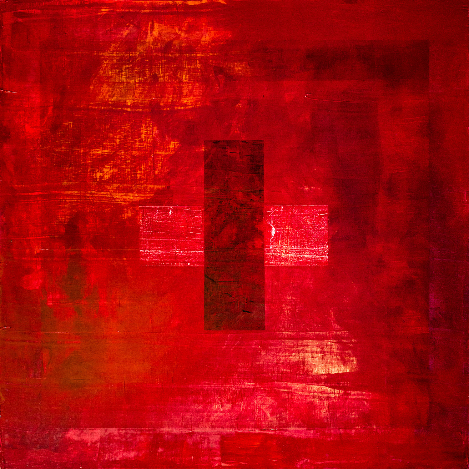 Odhni, Oil on Canvas, 4 × 4 ft